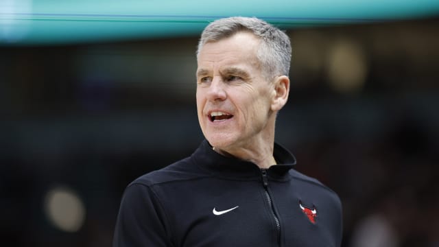 Chicago Bulls head coach Billy Donovan reacts during the second half against the Detroit Pistons at United Center. 